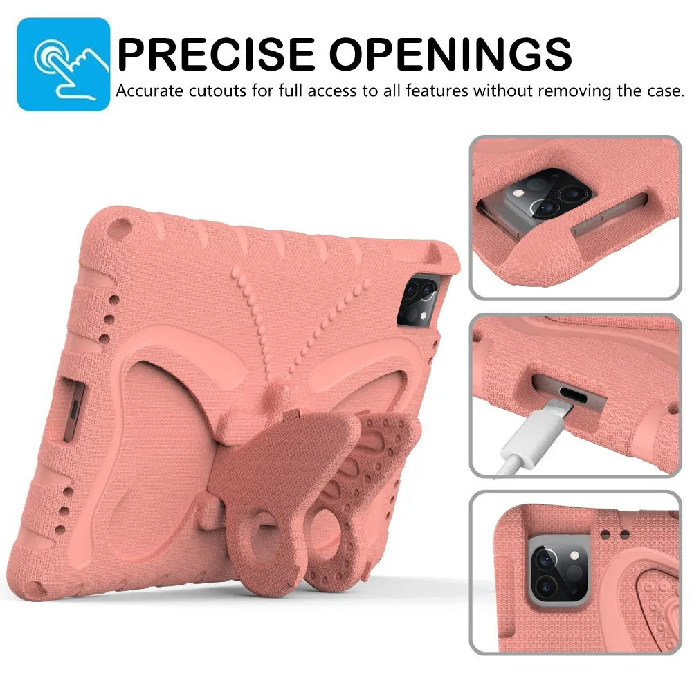 EVA Kids Case for iPad Pro 11 12.9 13 Shockproof Cover iPad 10.2 10.9 7 8 9 10th Gen Shell iPad Air 4 5 6 Mini 1 2 3 Stand Cases