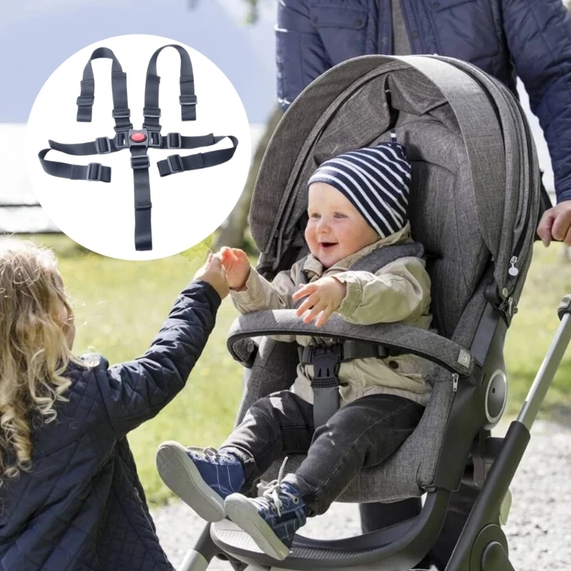 Lightweight Foldable Baby Cart Safety Belt Lightweight Foldable Baby Security Belt Easy to Carry & Secure for Travel