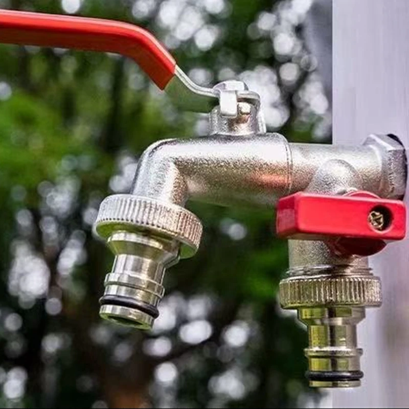 Gartengeräte Messing Wasserhahn 1/2" Außen- und Innenbereich Gebraucht Einfaches Ein-/Ausschalten Hebelgriff Bewässerung Versorgung Wasserhähne Kugelhahn
