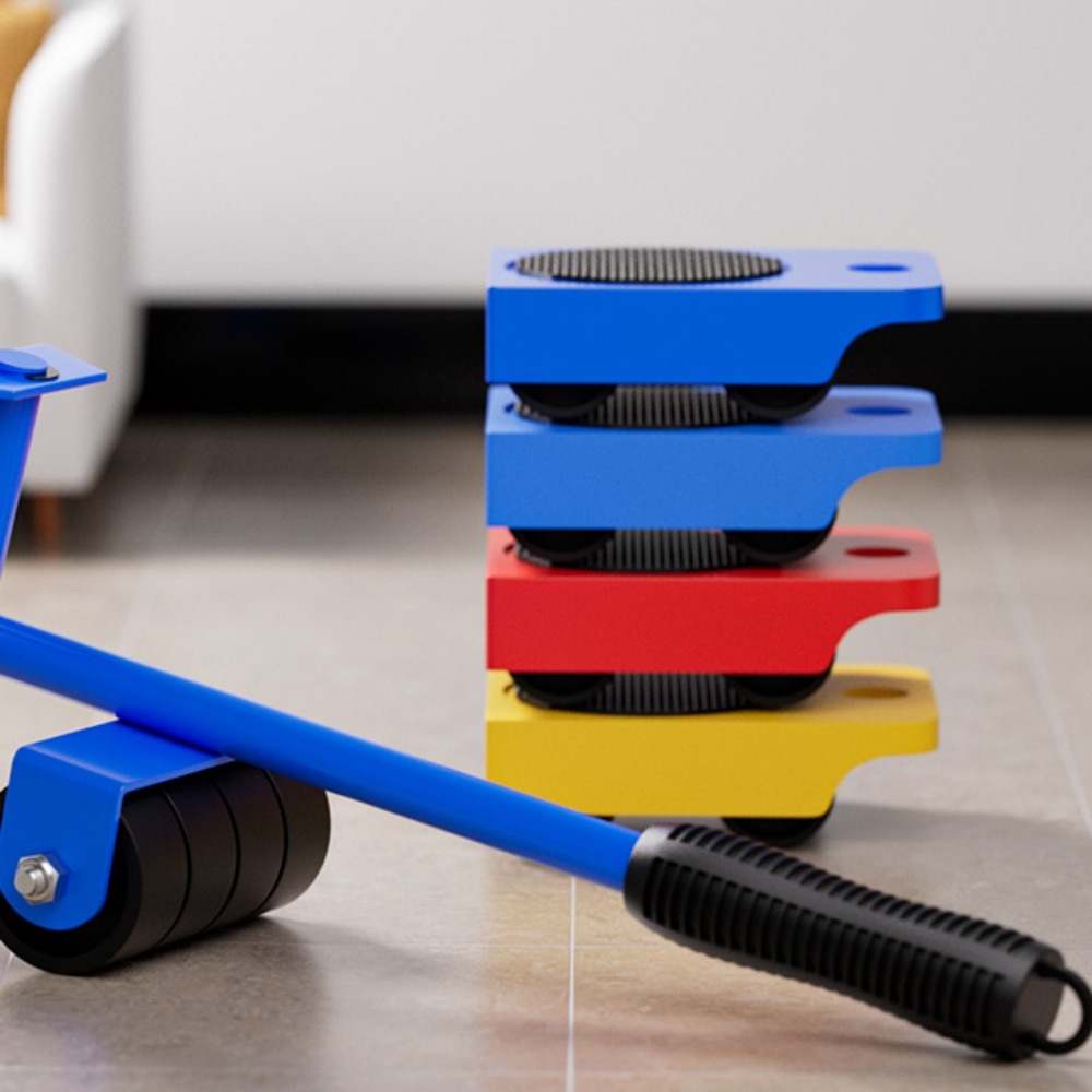 1Set Heavy Duty Furniture Lifter Mover Roller with Wheel Bar Moving Device Lifting Helper Furniture Moving Transport Tool