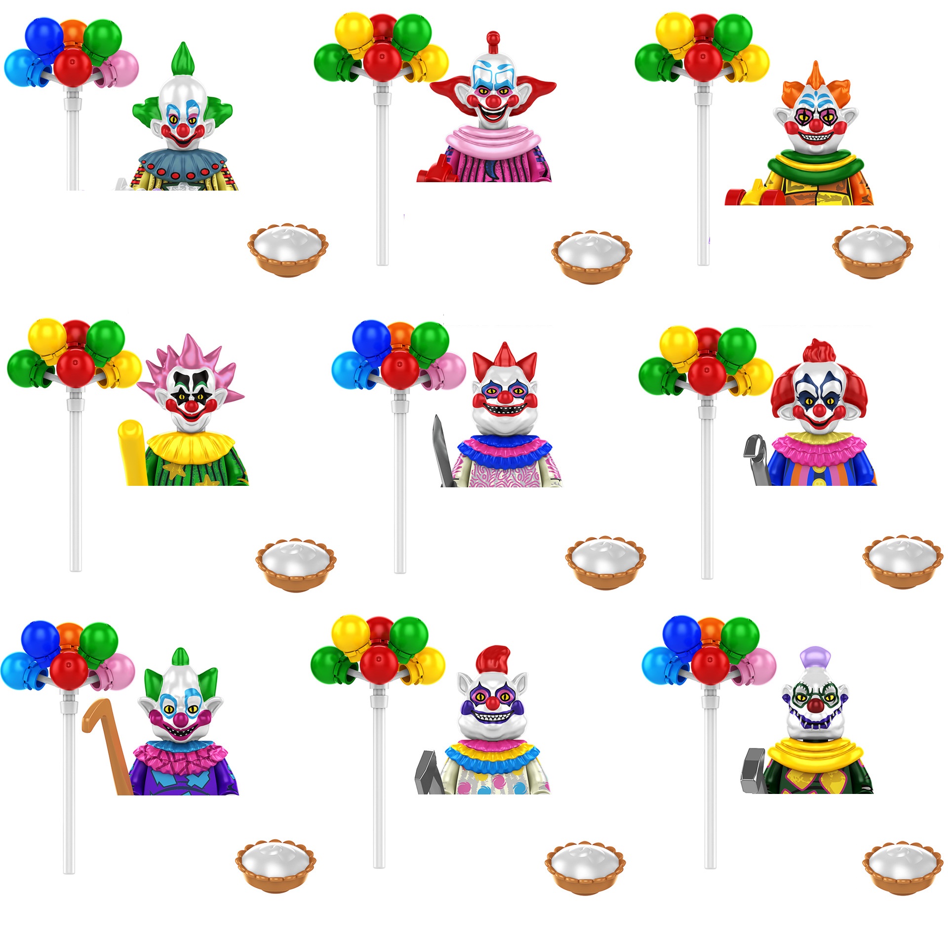 WM6205 小説恐ろしい映画ハロウィンカボチャ魔女修道女吸血鬼ゾンビビルディングブロックミニアクションフィギュアおもちゃ