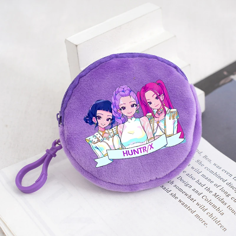K-pop Demon Hunters Coin Purse Children Anime Cartoon Cute Money Bags Boys Girls Key Card Storage Mini Pouch Clutch Portable Bag