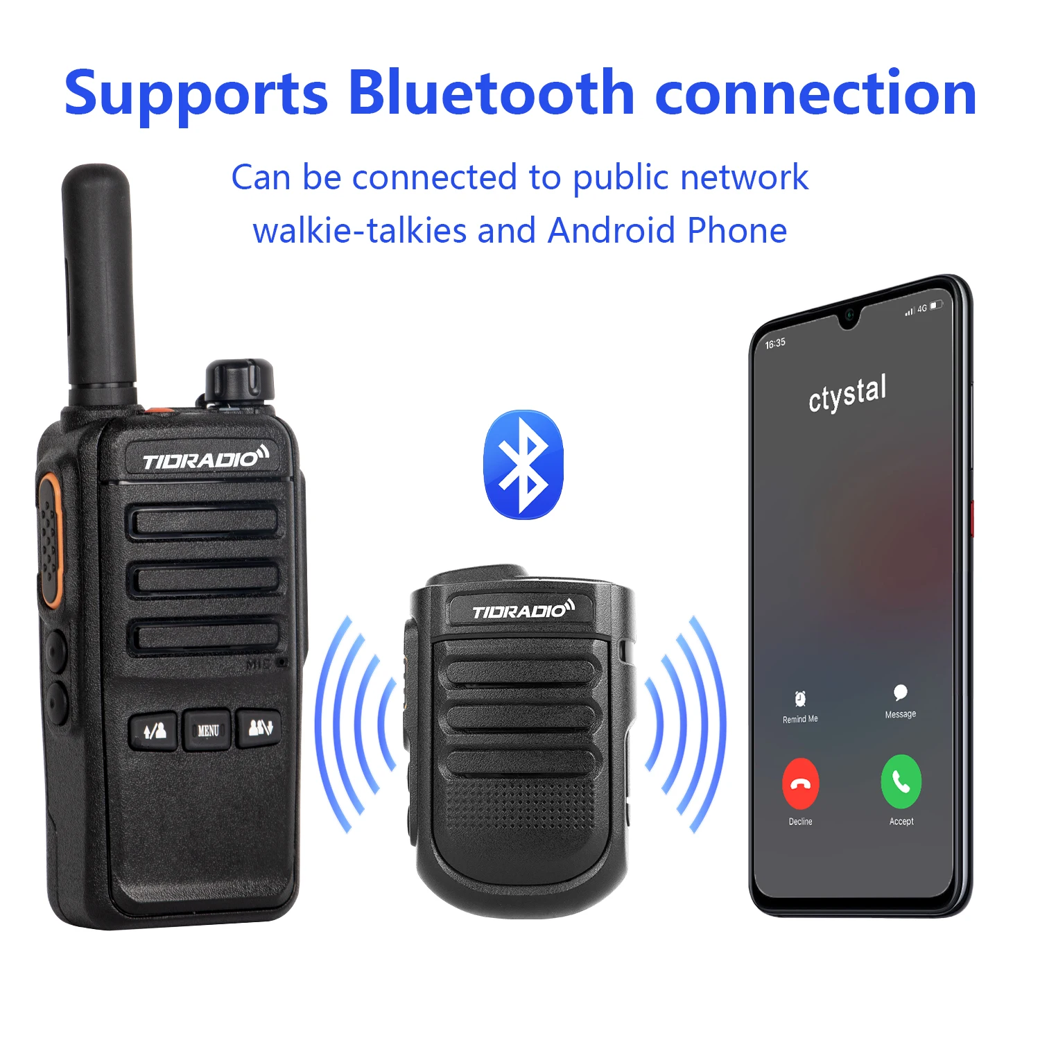 Беспроводной портативный микрофон TIDRADIO для радио TD-H3 Plus
