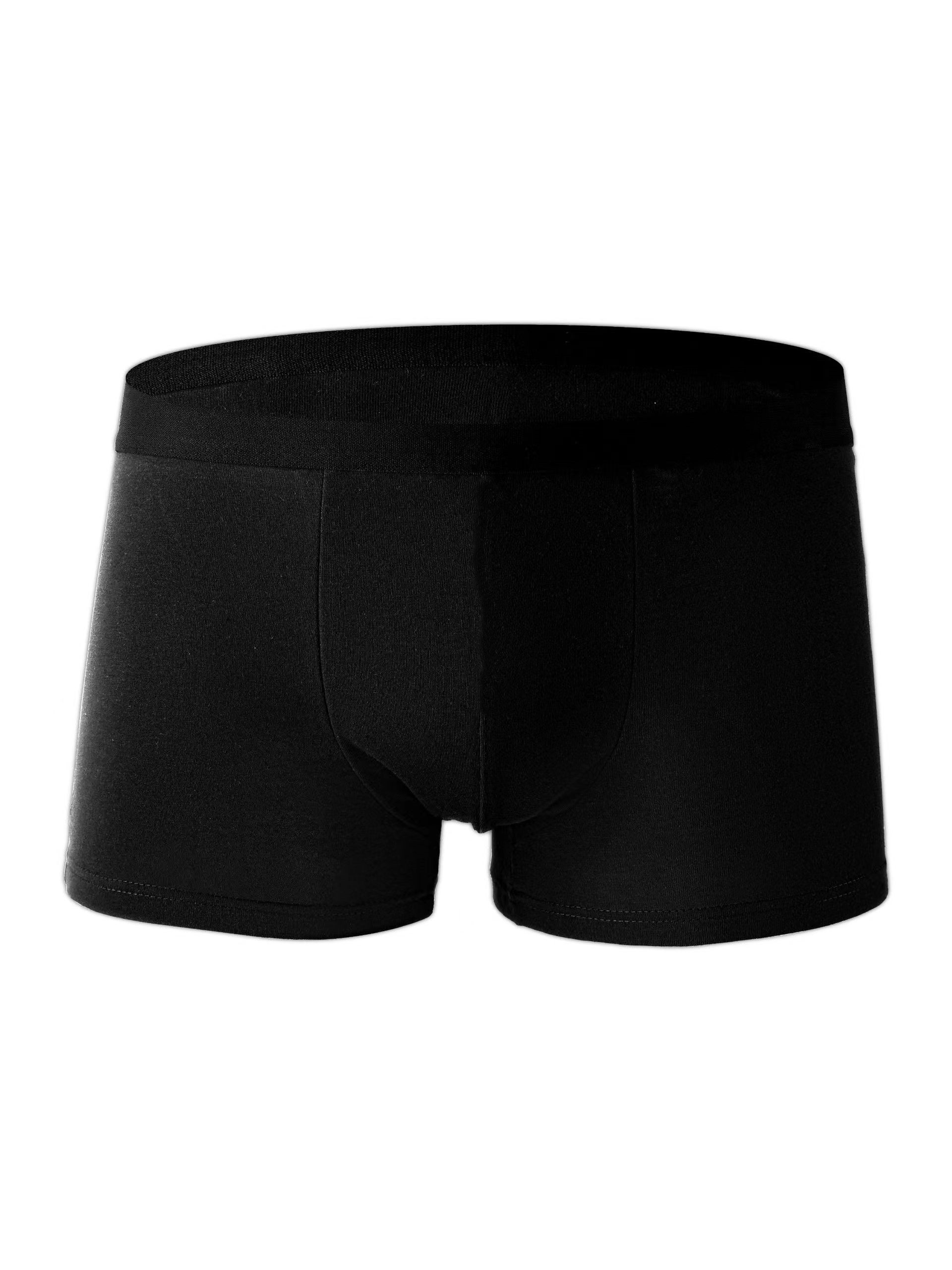 10PCS männer Unterwäsche Schwarz Farbe Männer Unterhose Hohe Stretch Boxer Shorts Sexy Männer Höschen Plus Größe L-4XL Atmungsaktive männer Boxer