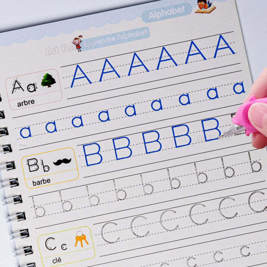 Многоразовая паста для письма, тетрадь для рукописного ввода с каллиграфией для детей, детская книга, игрушка для практики умножения и деления на английском языке