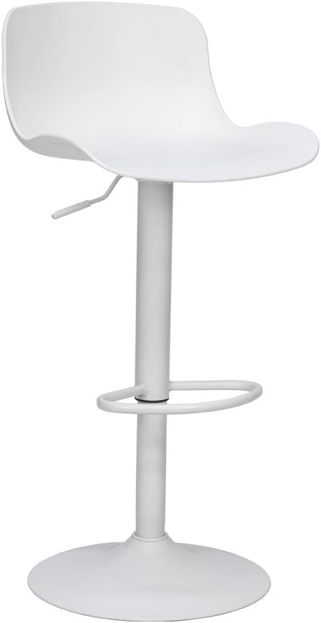 Taburete Alto para Cocina/Bar Regulable en Altura (Blanco)