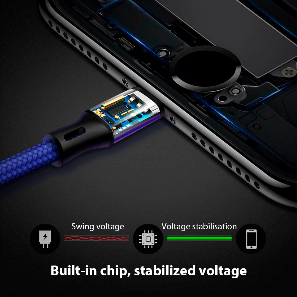 3A Fast Charging USB Cable For iPhone 12 13 14 11 Pro Max 6 7 8 Plus 5 SE Apple iPad Origin Phone Charger Quick Charge Data Cord