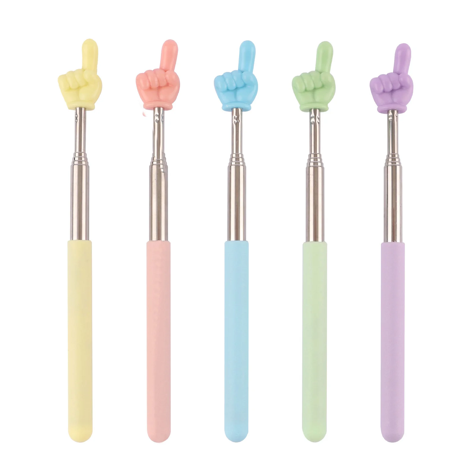 Macaron couleur 68 cm rétractable doigt lecture bâton télescopique enseignant pointeur enseignant main pointeur pour salle de classe enfants lecture