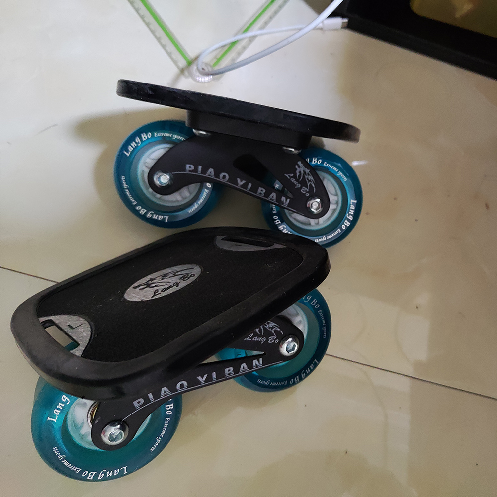 Alumínio liga Mini Drift placa curta, rolo skate, 1 par