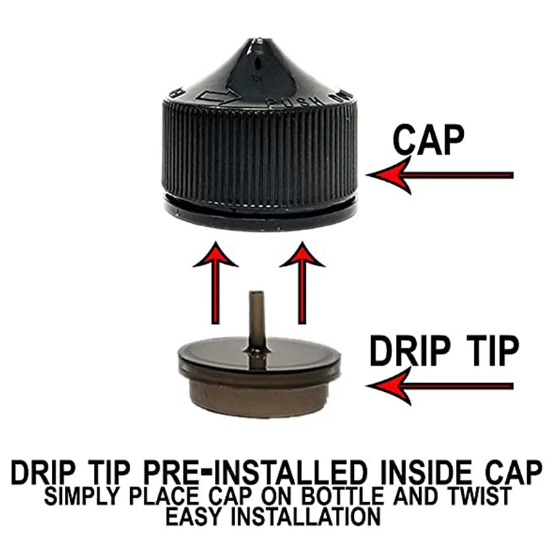 10Pcs 10/15/30/60/100/120ml Black Plastic Dropper Bottle With Child-Proof Lid Empty Refillable Essential Oil Sample Container