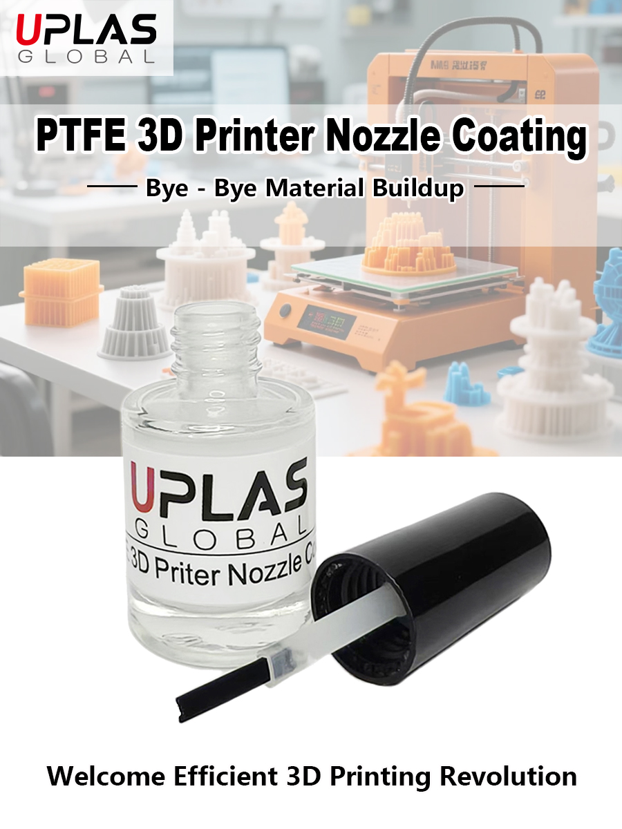 PTFE 3D 프린터 노즐 코팅 안티스틱 페인트 10ml 수성 PLA PETG ABS TPU용, 막힘 방지 및 출력 품질 향상