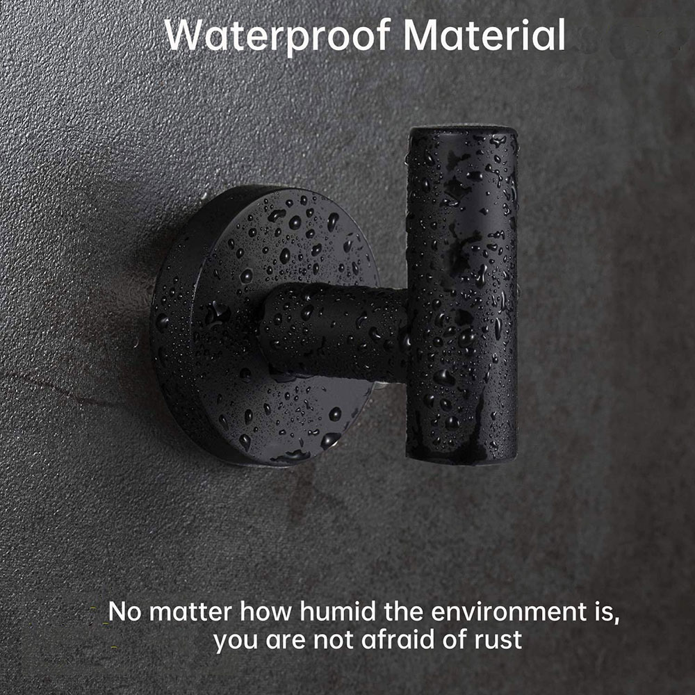 Aço inoxidável polido Toalha de Banho Ganchos, Brasão e Robe Hook, Cabide com Parafusos, Toalheiros para Hotel e Cozinha, 2PCs