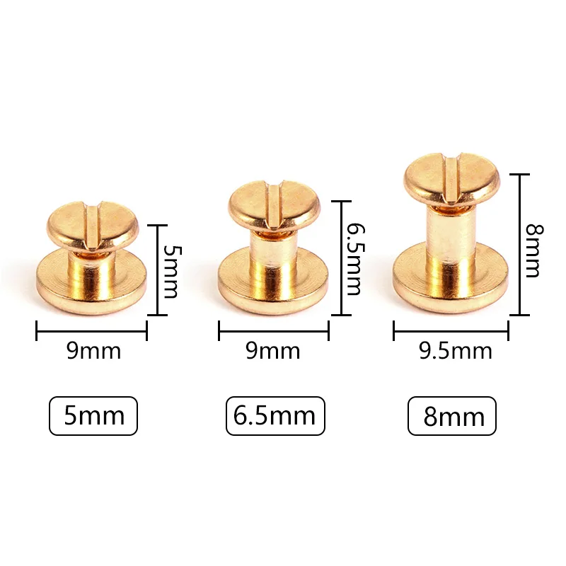 10 ชุดโลหะสกรูเล็บ Rivet คู่หัวโค้งเข็มขัด Rivets สกรูหนังสือสําหรับกระเป๋าเดินทางหนัง CRAFT เสื้อผ้ารองเท้ากระเป๋า