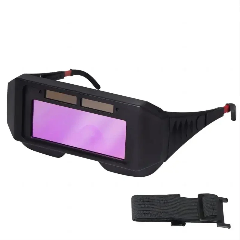 太陽光発電溶接ヘルメット自動暗色化溶接ゴーグル LCD 溶接機メガネ TIG MIG MMA プラズマ溶接機メガネ