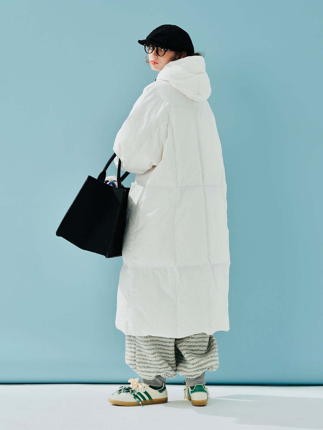 IMAKOKONI Original Design Spitze Spleißen Medium Langarm Winter Warme Daunenjacke 244900