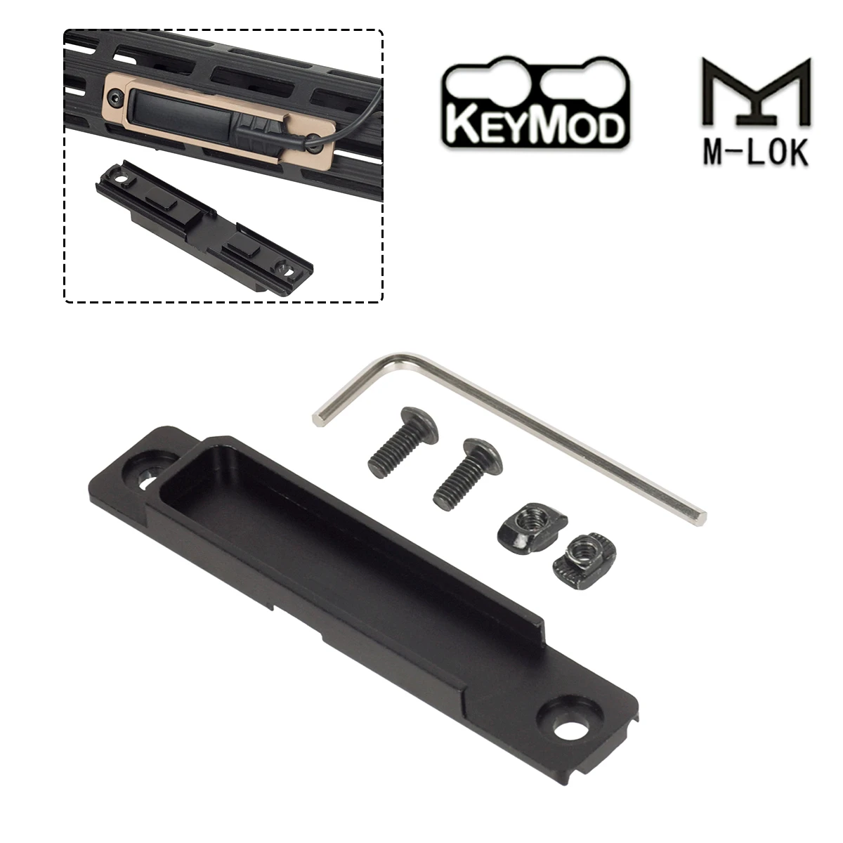 Arma explorador luz linterna almohadilla de presión interruptor Mlok Keymod montaje en riel SF M600 M300 accesorios Airsoft riel Picatinny