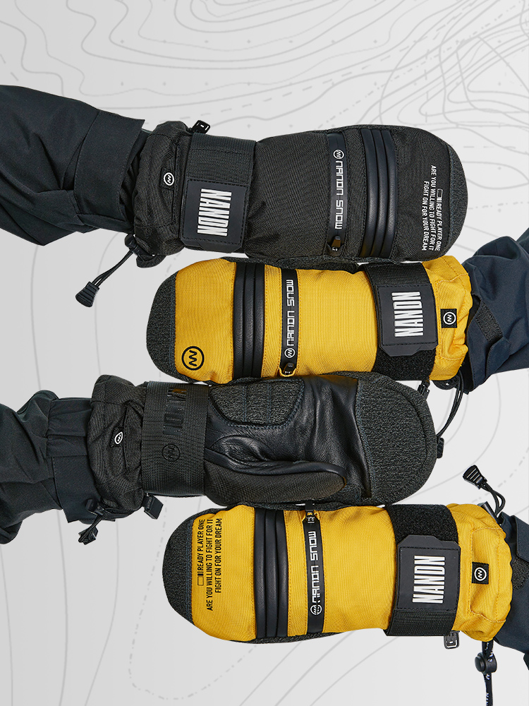 Luvas de esqui protetores de pulso equipamentos de esqui de Kevlar impermeáveis e resistentes ao desgaste