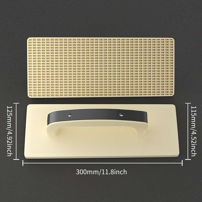 Paleta de plástico, tablero plano templado grande, paleta de cemento, tabla de lavar, paleta gris para herramientas Mason