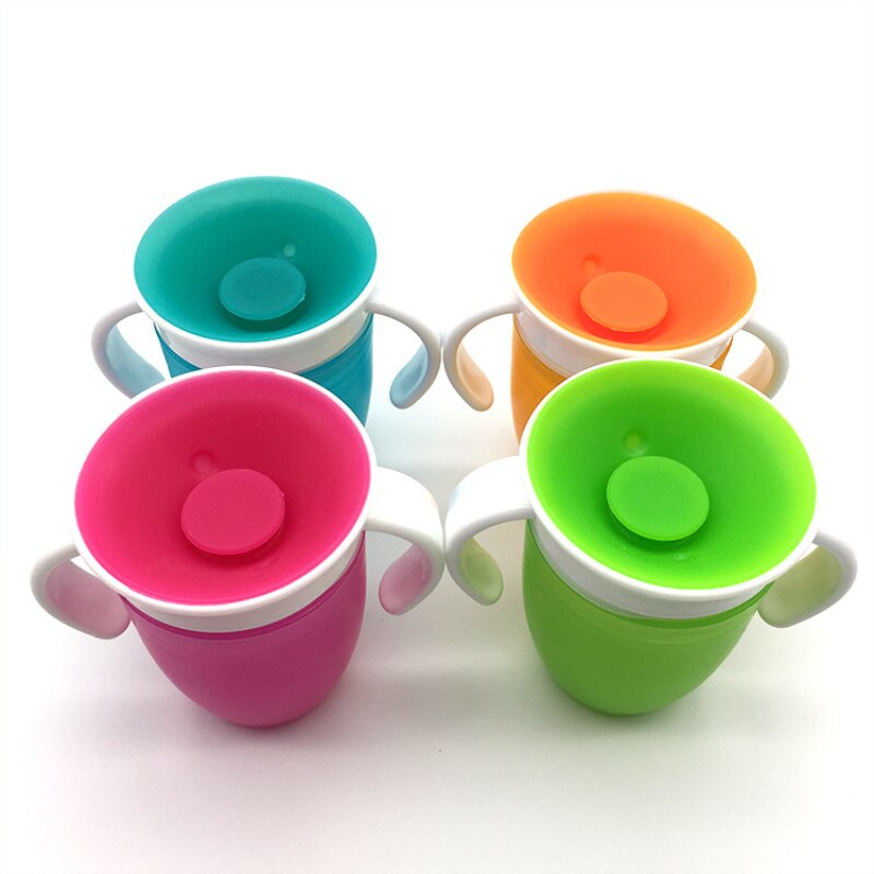 Taza de silicona con boca 360 a prueba de fugas para bebé y niño, taza mágica con rociador para aprender a beber, taza antiestrangulamiento, entrega rápida