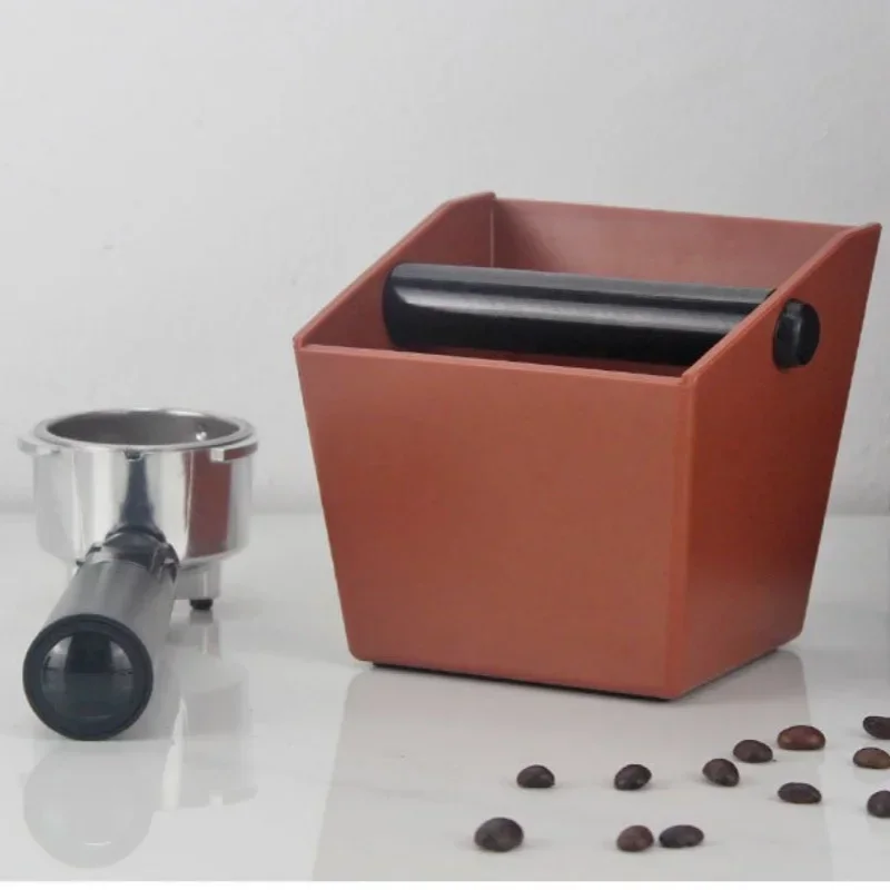 Dump Bin Bucket Anti Slip Espresso Coffee Grounds Container Coffee Knock Box Powder Beveled Coffee Grind Bin Coffee Waste Bar