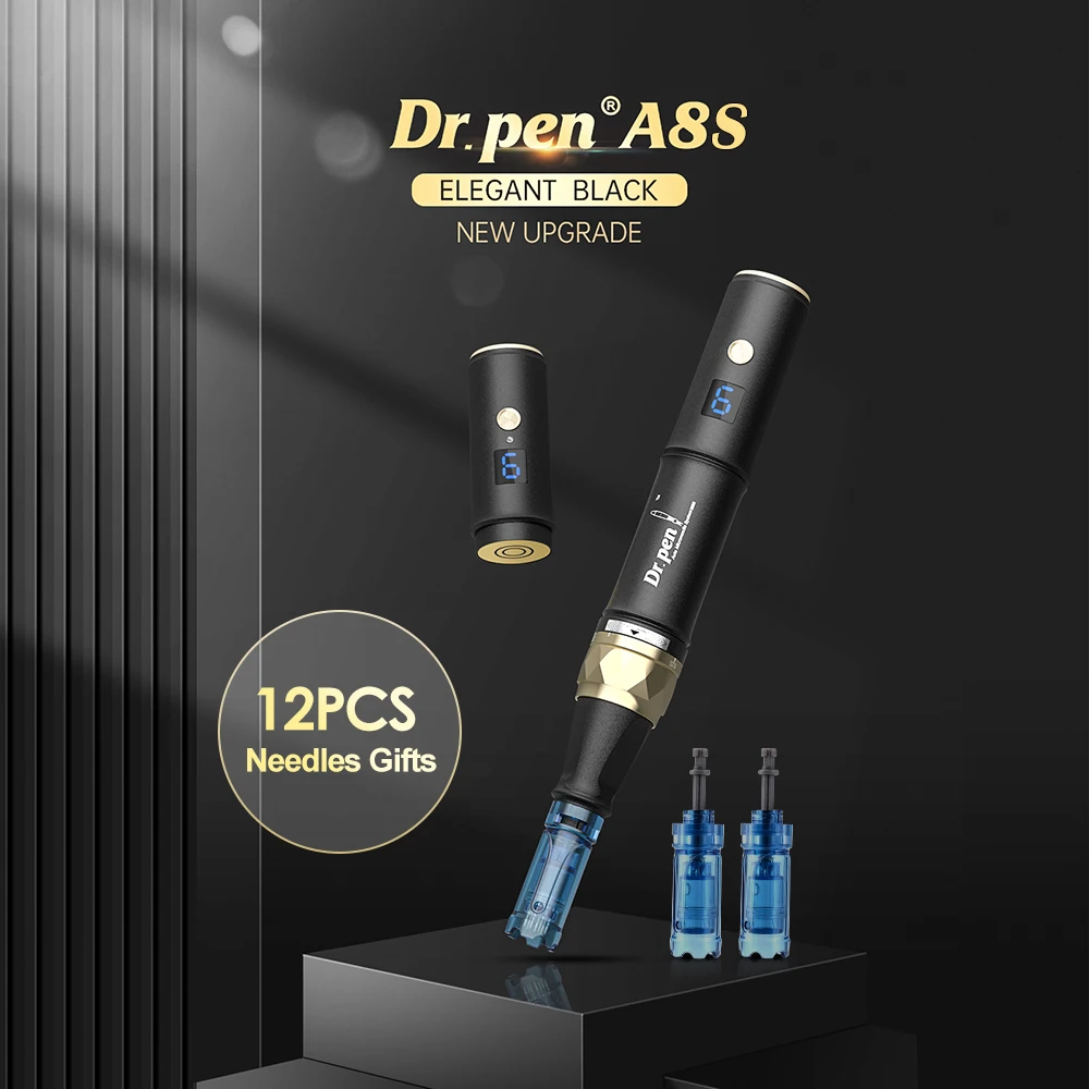 Authentic Dr pen Ultima A8S Microneedling Pen With 12 pcs Needle Skincare Wireless Anti Back Flow Derma Pen Beauty Machine