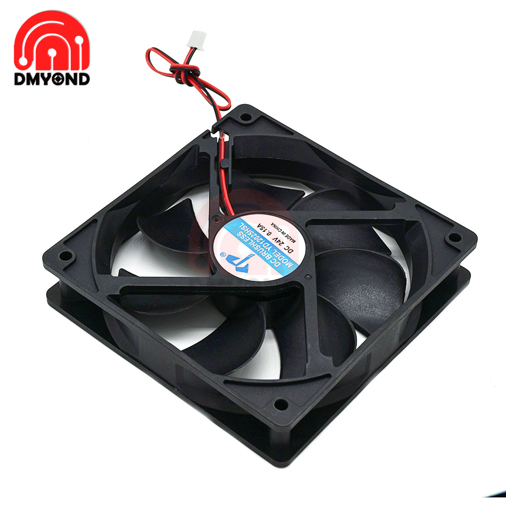 5V 12V 24V 120mm 12025 Ball Cooling Fan 120x120x25mm PWM 2PIN DC Cooler Fan for PC Computer Case