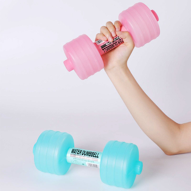 Mancuernas de inundación de agua para el hogar, mancuernas acuáticas para Fitness, gimnasio, pérdida de peso, ejercicio, accesorios para mujeres, 1kg