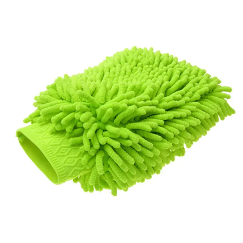Microfiber Car Wash Dubbelzijdige Chenille Autohandschoenen Ultraabsorberende wassing Super dikke dichtheid Spons Kras Autoreiniging