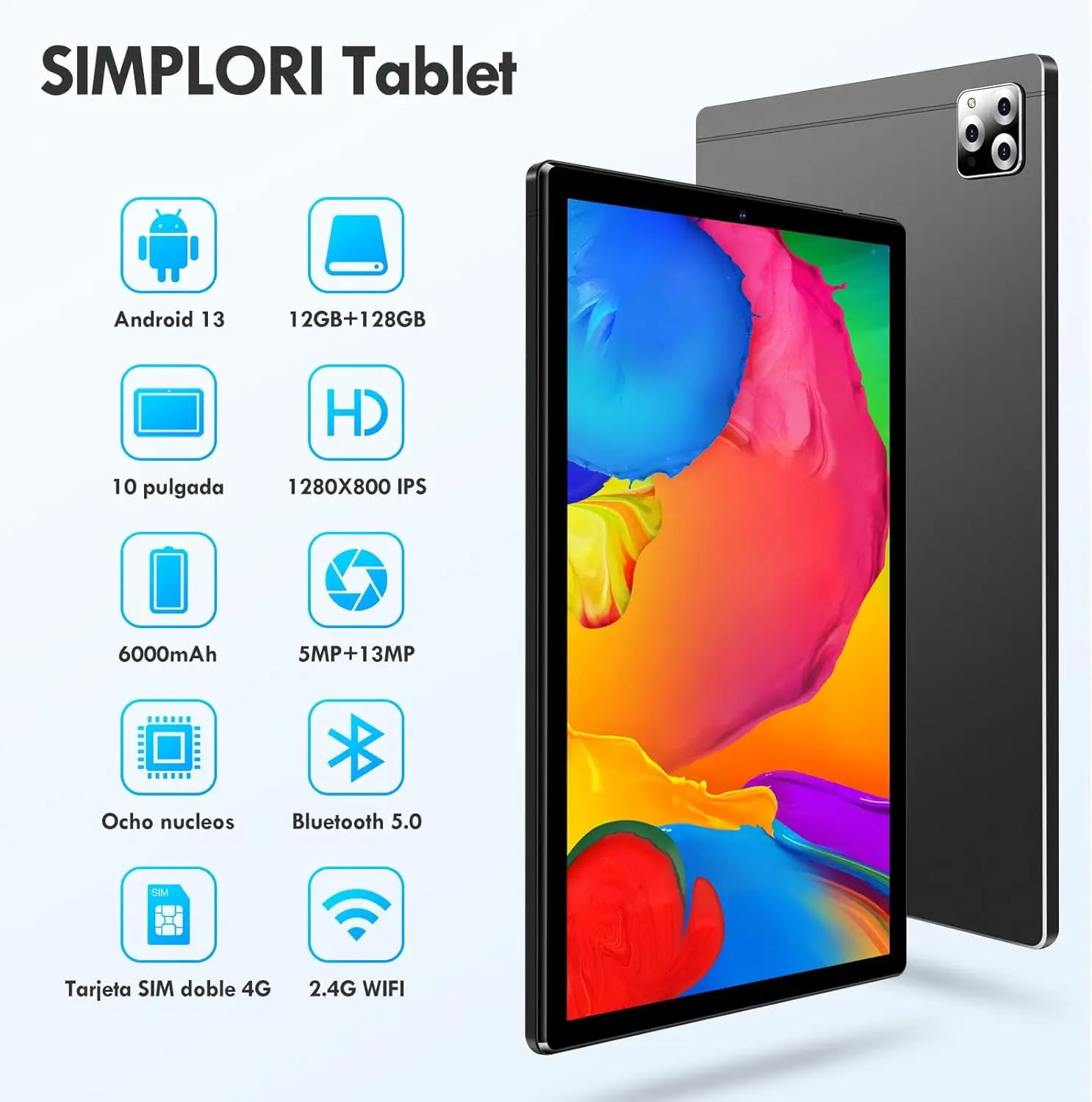 Tableta Pad 10 Pro Original de 10,1 pulgadas, dispositivo con Android 13, Snapdragon 8gen2 Global, 128GB + 12GB, 10000mah, 5G, SIM Dual, WIFI, Pantalla Completa HD