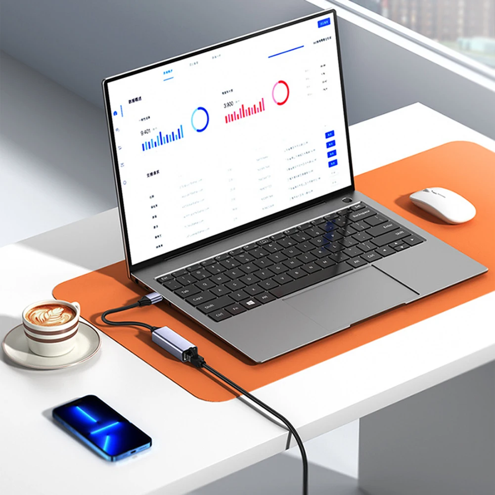 USB Ethernet-адаптер USB3.0 ПК Интернет USB 1000 Мбит/с Сетевой адаптер RJ45 Type-C Gigabit 2.5G для ноутбука/Tv Box