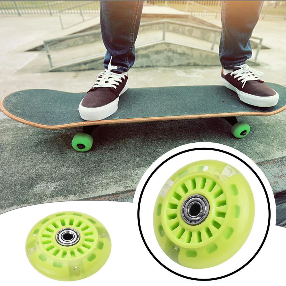 Flash Wheel Mute Wheel Kinderen Scooter Wiel Knipperende Verlichting Wiel 80MM PU Wiel Voor Kinderen Mini Scooter Licht Auto speelgoed