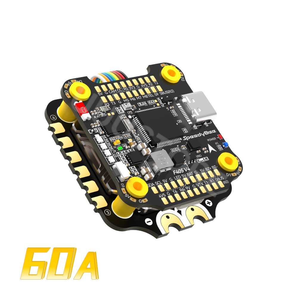 SpeedyBee F405 V4 BLS 60A 30x30 FC&ESC Stack F405 Flight Controller BLHELIS 60A 4in1 ESC für FPV Freestyle Drohnen DIY Teile