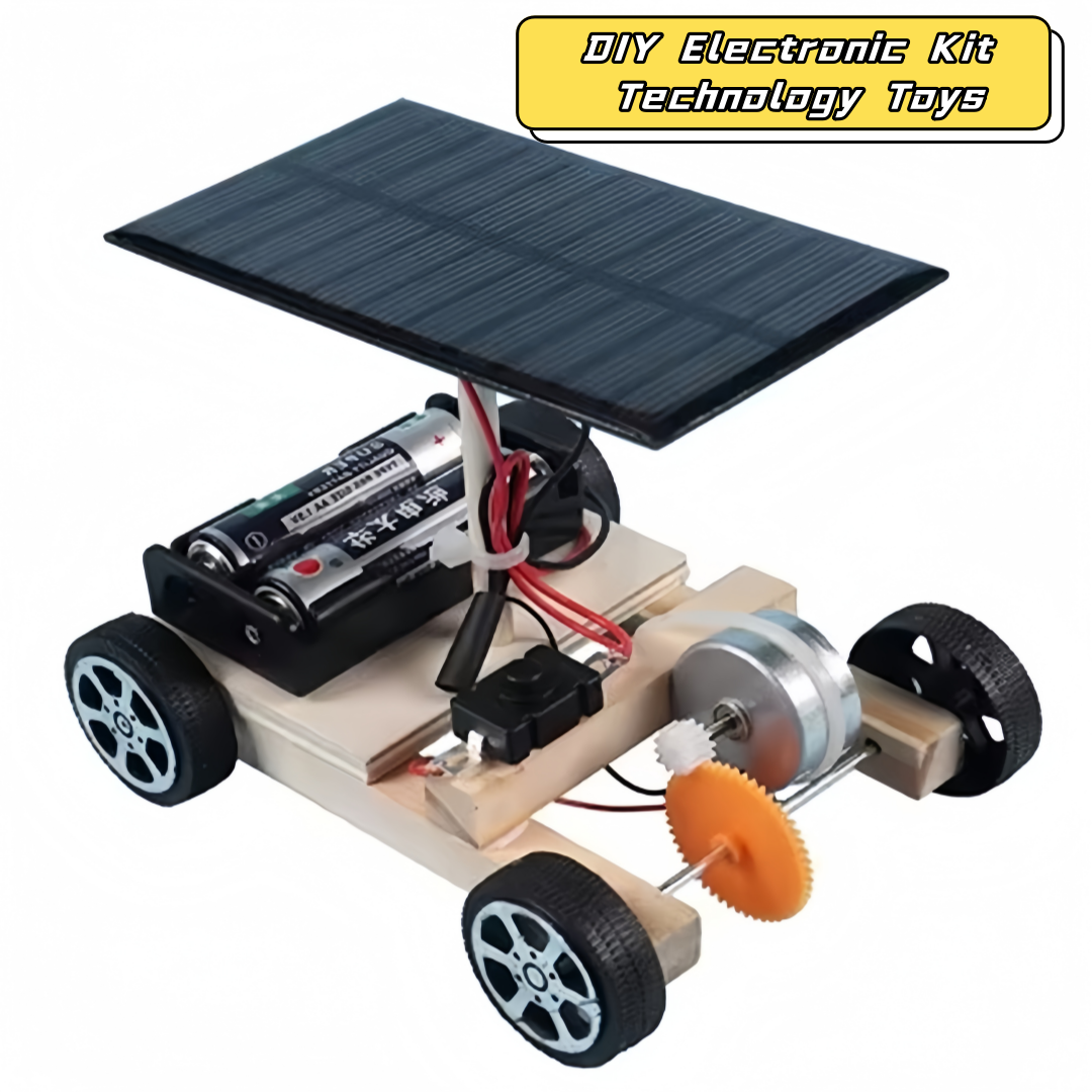 Montieren Sie Solarautos, kreative Erfindungen, Motorfähigkeit von Kindern, aktives Denken, DIY-Elektronik-Kit, Technologie, Spielzeug für Kinder