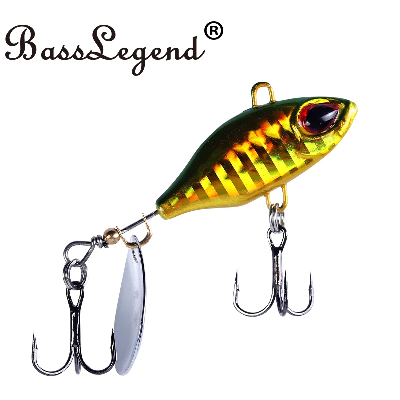 BassLegend pesca Tailspin Micro Spinnerbait lubina trucha Deracou Spinner Vib cola vibratoria hoja giratoria Spin 8g 11g 15g