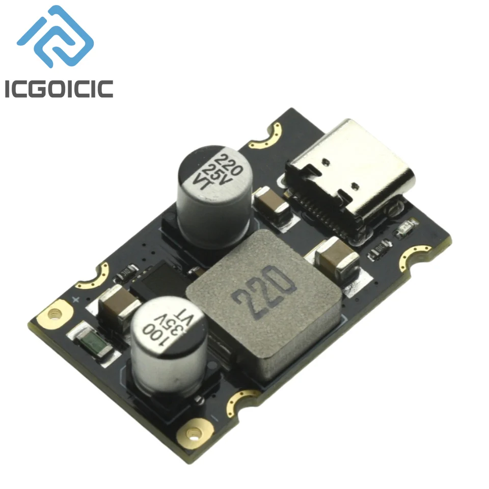 QC4.0 QC3.0 Type-C USB PD65W Fast Charging Adapter Module DC8-32V 3.25A 65W Step Down Module For Huawei SCP/FCP Apple PD
