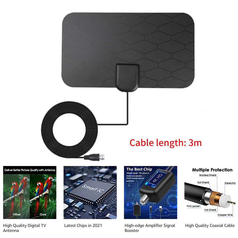 屋内デジタルHDMIアンテナ,空中信号増幅器,DVb t2,isdbt,衛星皿,信号受信機,8k,3000マイル,dvb