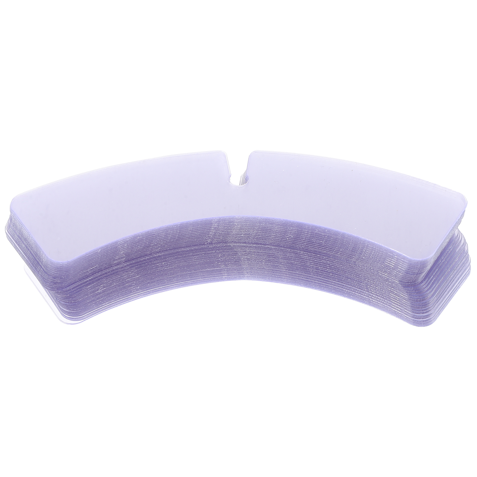 100 Pcs Collar Support Piece Dress Shirt Inserts Plastic Shaper for Mens Shirts Stays Women