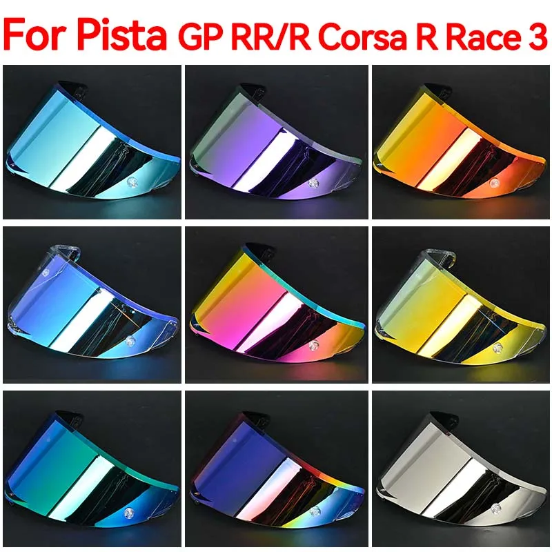 รถจักรยานยนต์หมวกกันน็อคแบบเต็มหน้าVisorเลนส์สําหรับPISTA GP R GP RR Corsa R Corsa RR RACE3