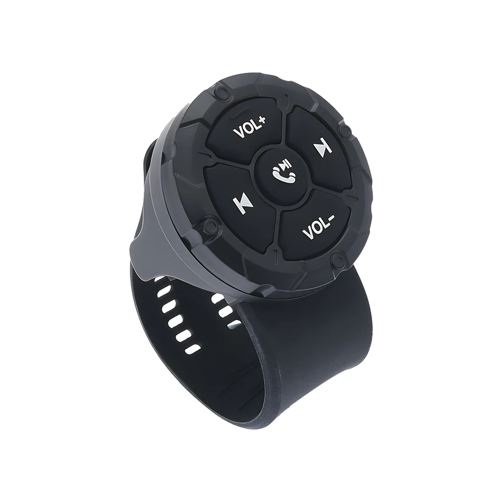 Wireless Bluetooth Remote Button Helmet Earphone Motorcycle/Bike Handlebar Media Controller Car Steering Wheel Control