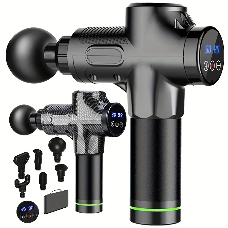 Pistola de massagem muscular profunda de 30 níveis, pistola de percussão elétrica, massageador para corpo, pescoço, costas, perna, ferramenta fitness