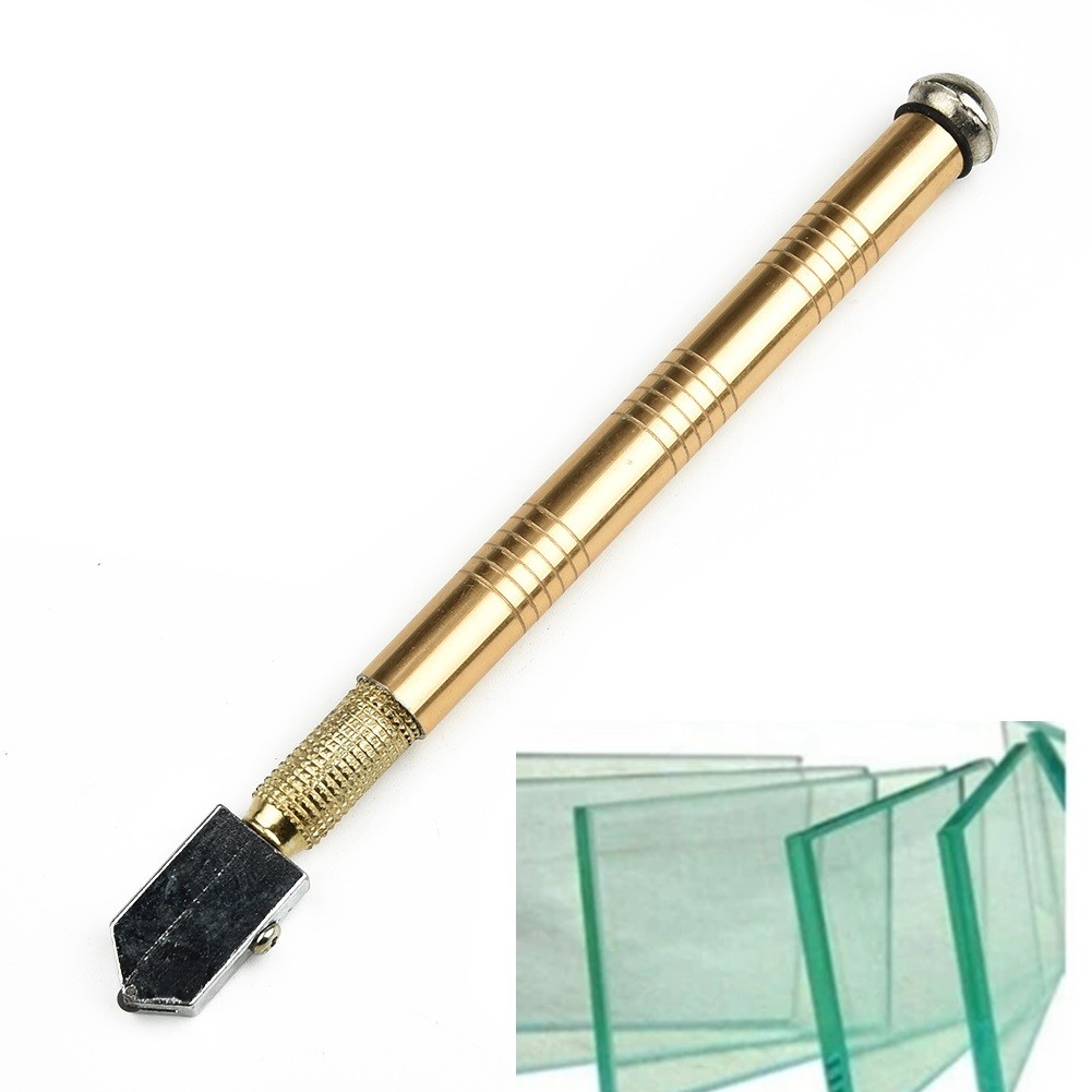 1 PC 175mm Portable Professional Glass Cutter Antislip Handle Glass Cutter Glass Cutter Blade Cutting Tools