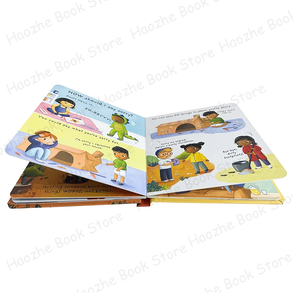 Very First Questions and Answers: Why should I say sorry? Usborne Lift the flap Children's Activity English Book Montessori