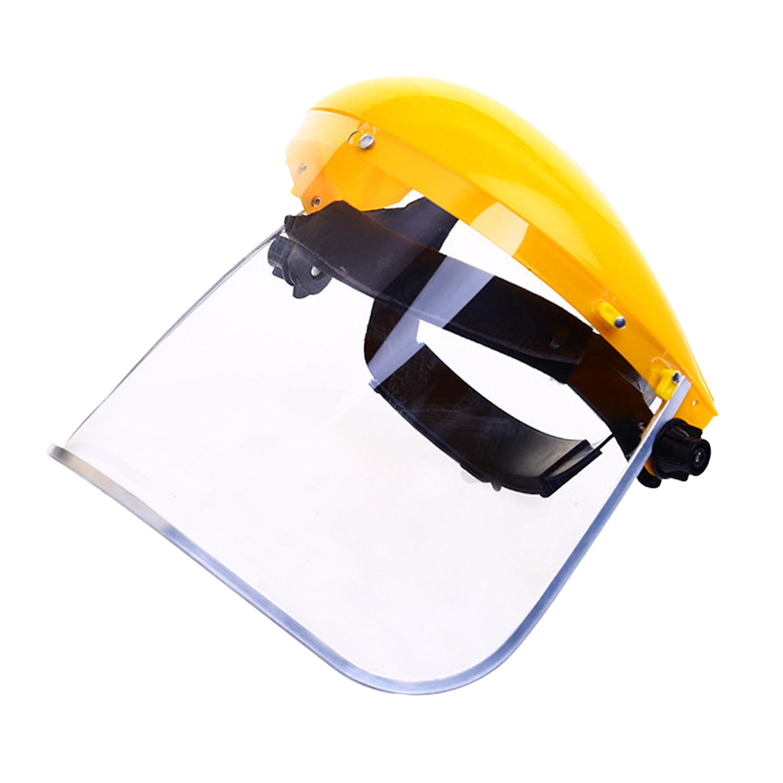 DIY Replacement Face Shield and Bracket for Full Brim Hard Hats Universal Trimming Garden Logging Protector PVC Visor Accessory