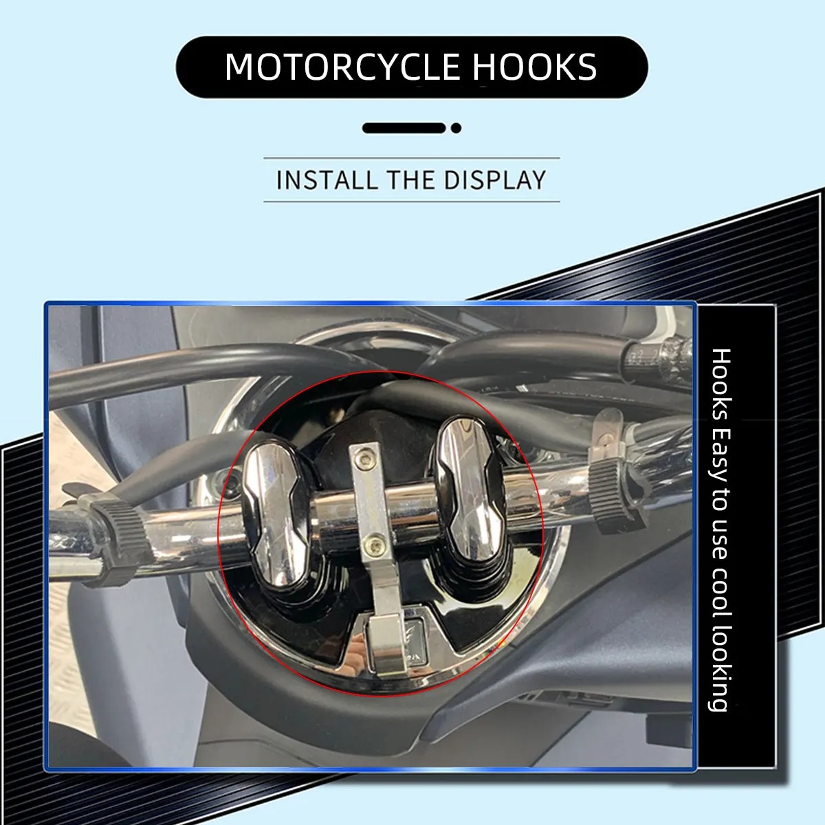 Motorfiets 22 Mm Cnc Aluminium Stuur Bagage Helm Haak Voor Honda PCX150 PCX160 Pcx 160 150 125 2014-2021 Moto Onderdelen