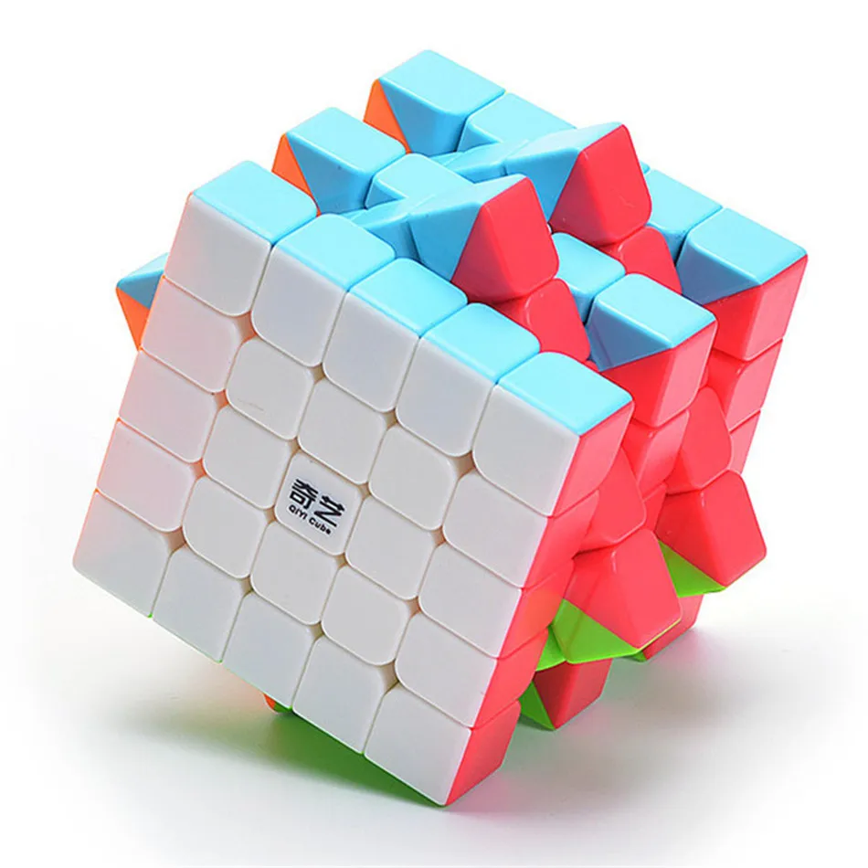 [ECube] Qiyi 5x5 Cube Qizheng S 5x5x5 Magic ความเร็วระดับมืออาชีพ Cube สติกเกอร์ Anti-stress ของเล่นเด็ก Cubo Magico ของขวัญ