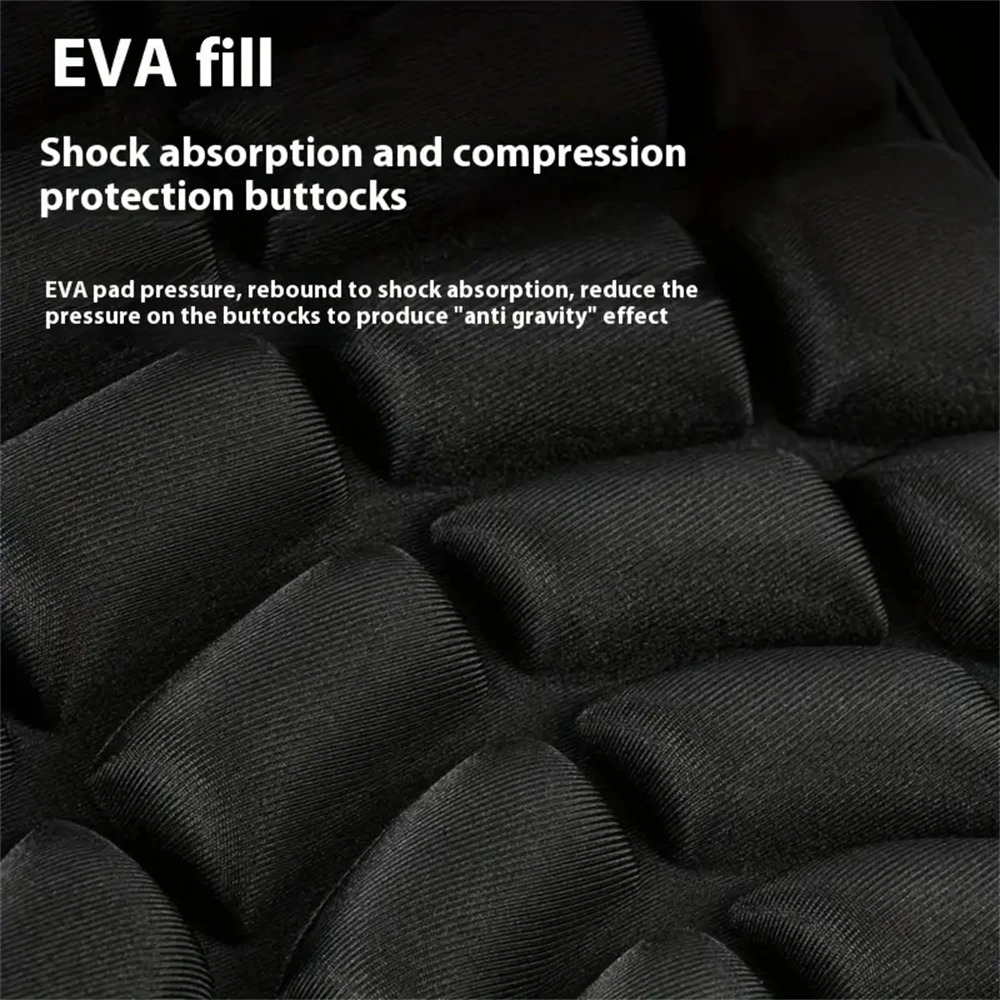 2 pçs/set motocicleta apto para almofada de assento 3d conforto gel almofada apto para assento respirável universal absorção de choque apto para capa de assento
