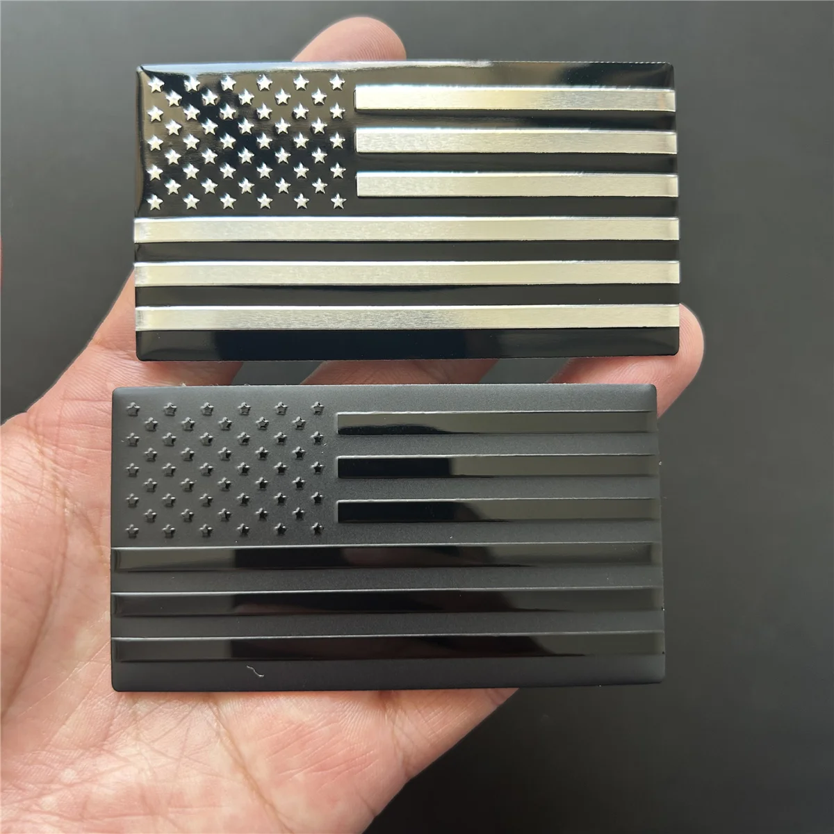 1pcs Black American Flag USA Sticker Decal for Car 3D US American Flag Emblem Decals for Trucks for For Car Motorcycle