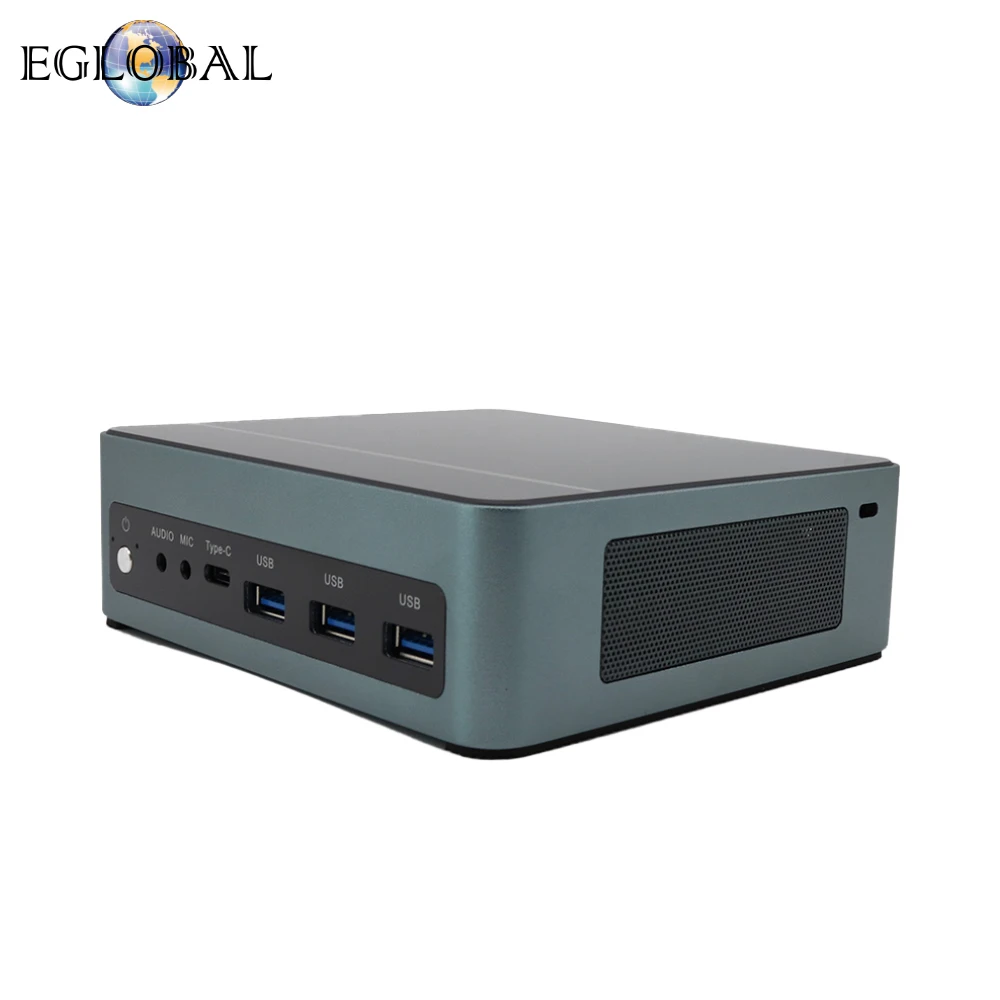Eglobal Intel Mini PC Gamer Ultra5 125U Ultra7 155U 12 ядер 2 * DDR5 2 * RJ45 Lan NVMe 5USB Win11 Настольный мини-игровой компьютер Wi-Fi