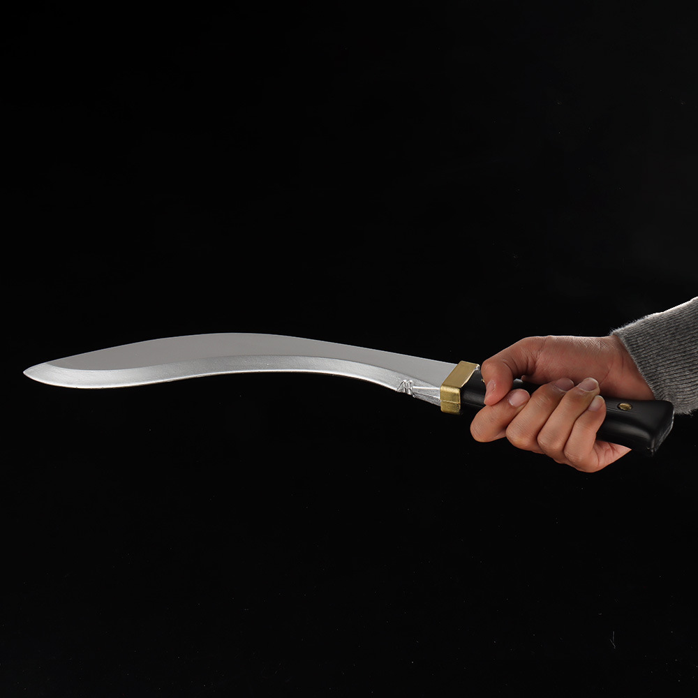 มีดยาวเนปาลมีด PU PROP 51x13ซม. ฮาโลวีนคาร์นิวัลอุปกรณ์ประกอบฉากอาวุธตกแต่งบ้านของขวัญเด็ก