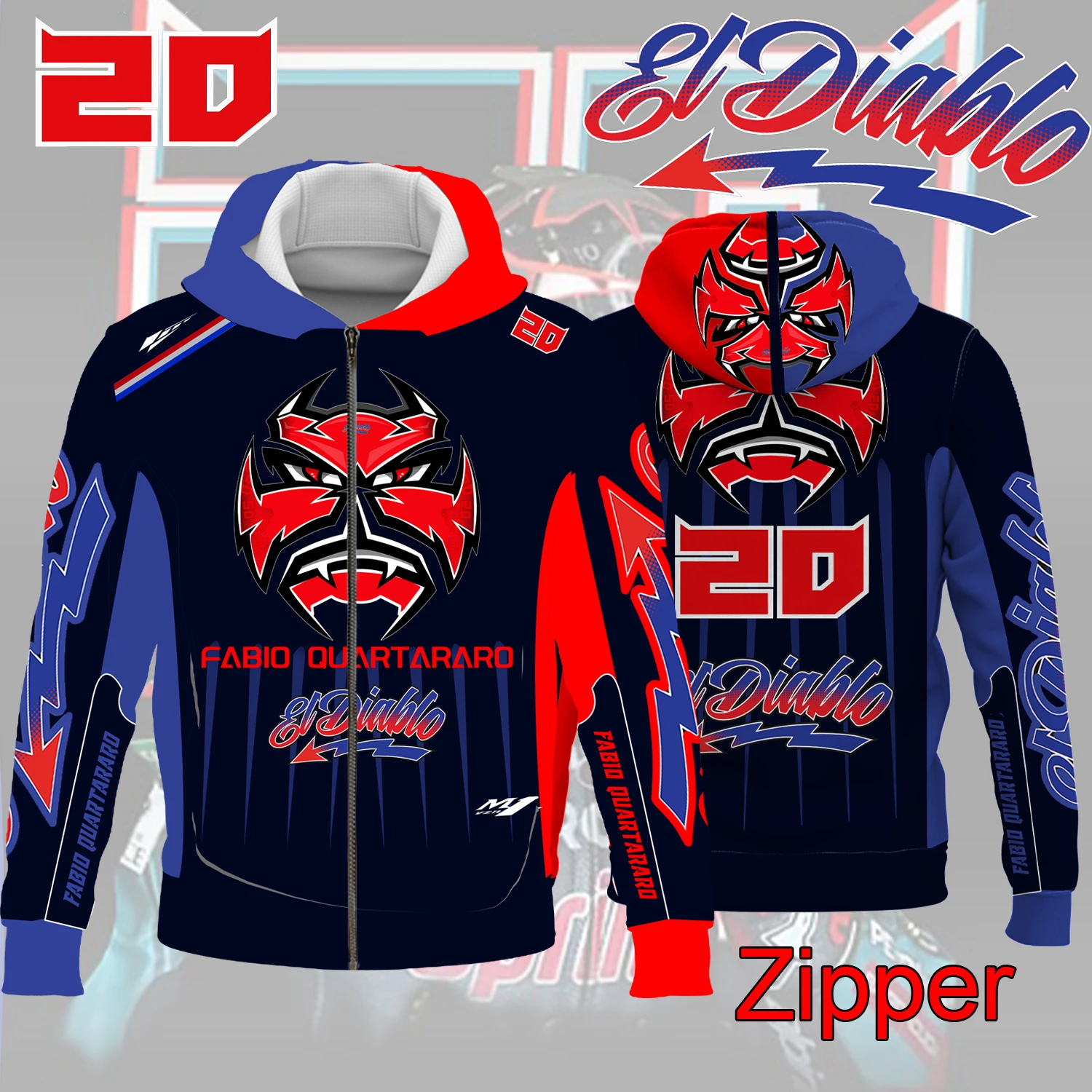 Fabio quartararo 20 motorista equipe de corrida da motocicleta dos homens com zíper moletom moda feminina outono esporte crianças jaqueta casaco